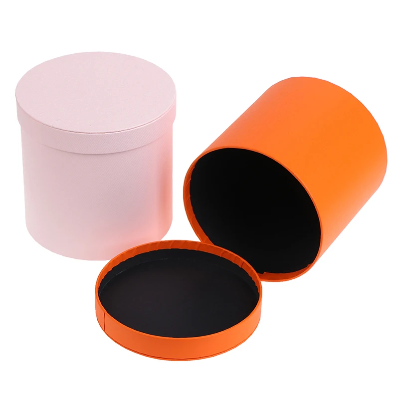 Round Floral Boxes Women Flower Packaging Paper Bag Hat Florist Bouquet Flower Packaging Box Gift Party Storage Boxes