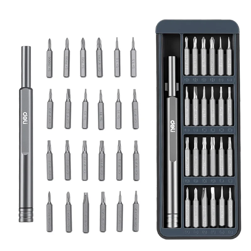 정밀 드라이버 세트, 24-in-1(S2/CR-V 자석 비트 및 회전 캡 포함) | 수납함에 보관됨