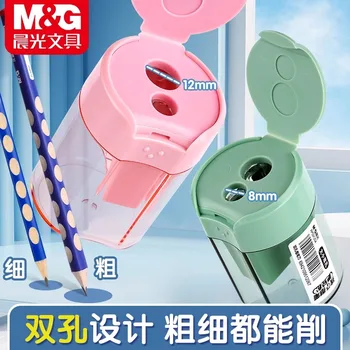 M&G Temperamatite a doppio foro, Temperamatite, Affilatura comoda, veloce e facile per matite da 6-12 mm