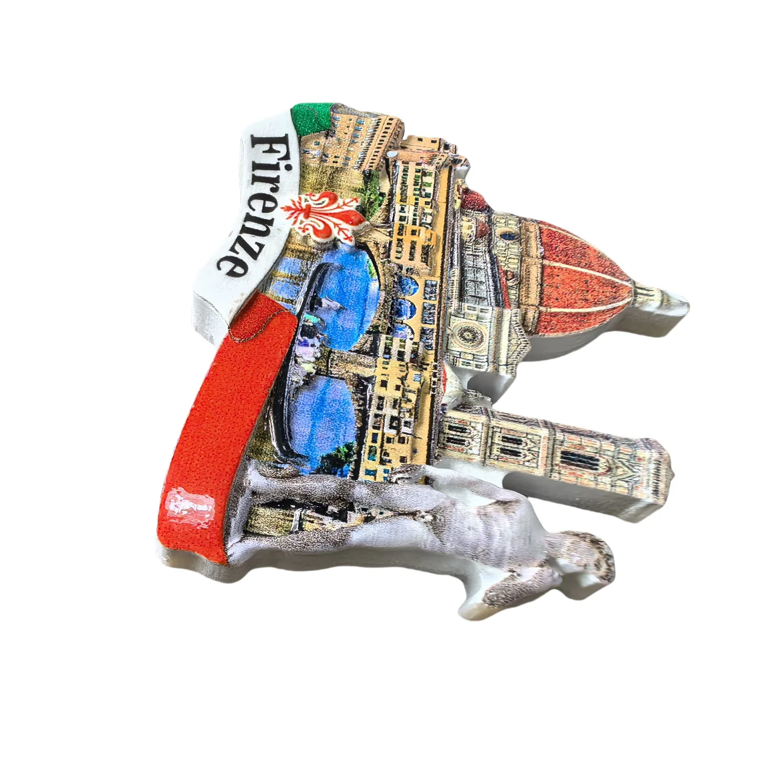 Florence Italy Fridge Magnet Souvenir Gift,Resin Handmade Firenze Refrigerator Magnet Home Decoration Collection