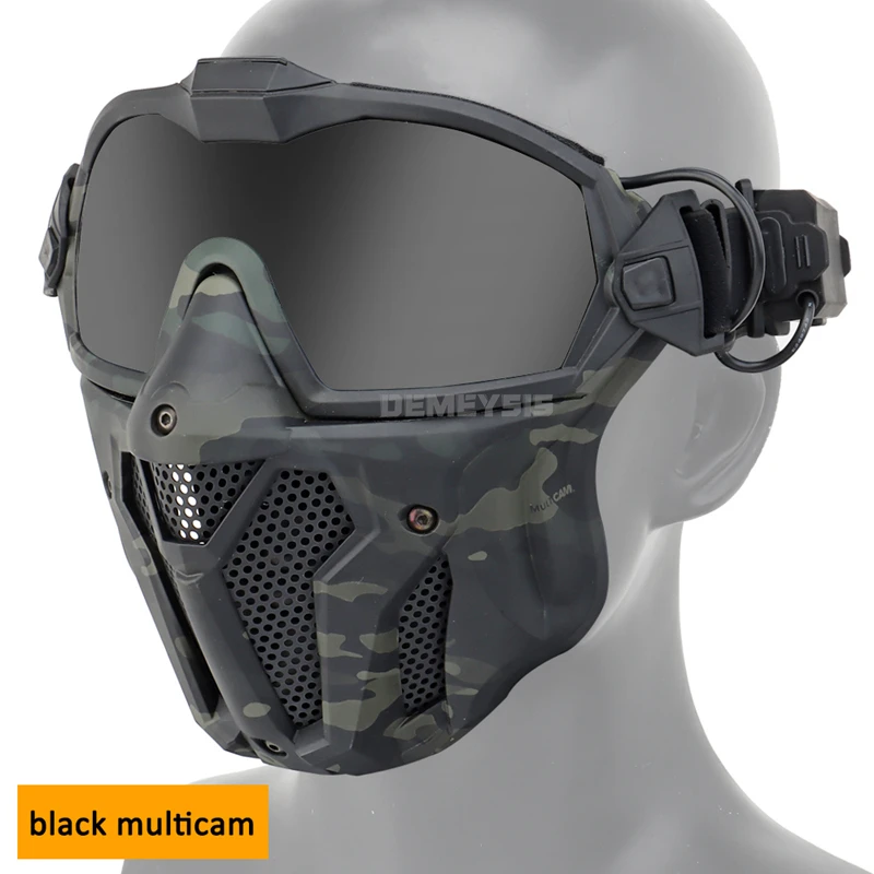 Masque à gaz anti-buée avec double ventilateur MO4 Masque de protection  pour Airsoft Paintbal, noir : : Sports et Loisirs