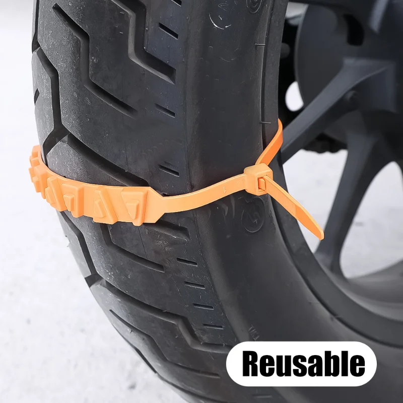 Kaufe 10 Stück Schneereifen-Reifen-Autoreifenketten Anti-Rutsch-Anti-Rutsch- Kette Anti-Rutsch-Reifen-Kabelbinder Motorrad