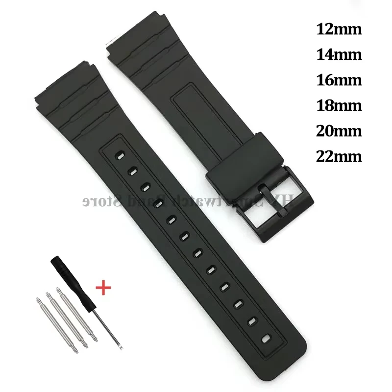 Versatile Rubber Watch Strap - Durable Silicone Bracelet