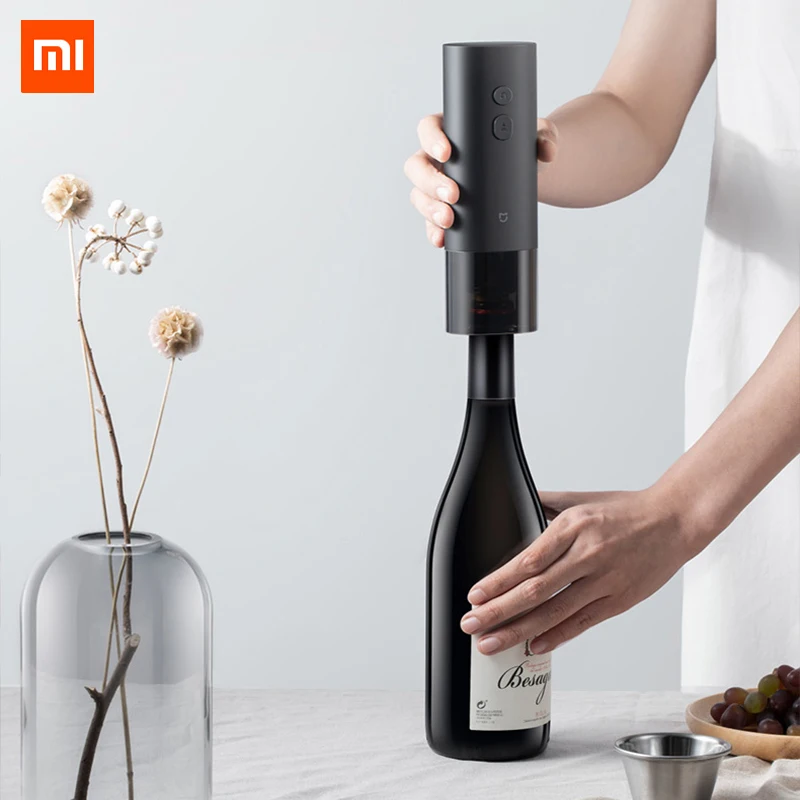 Xiaomi-Ouvre-bouteille automatique avec coupe-capsule, ouvre-bouteille électrique, batterie, vin rouge, bière, accessoires de cuisine, nouveau, ata jia