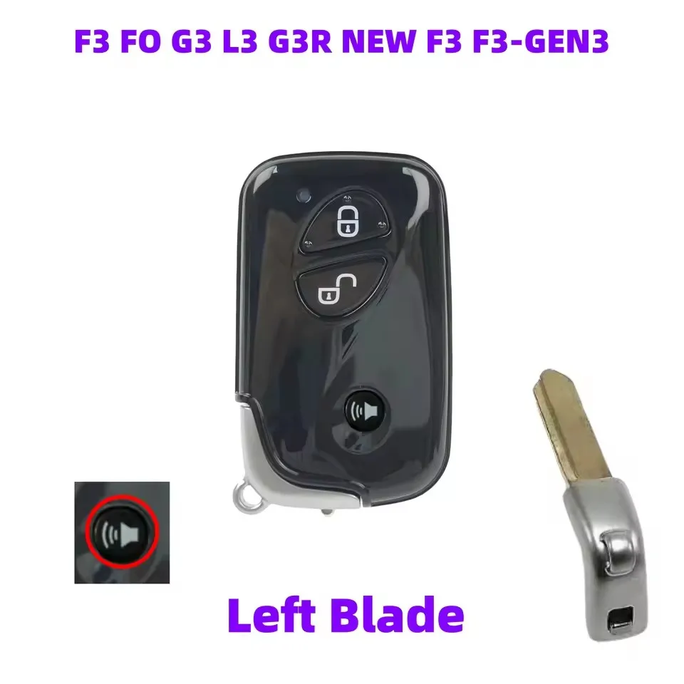 Enhanced Smart Keyless Remote Key Fob with 3 Buttons and ID46 Chip, 315MHz Frequency