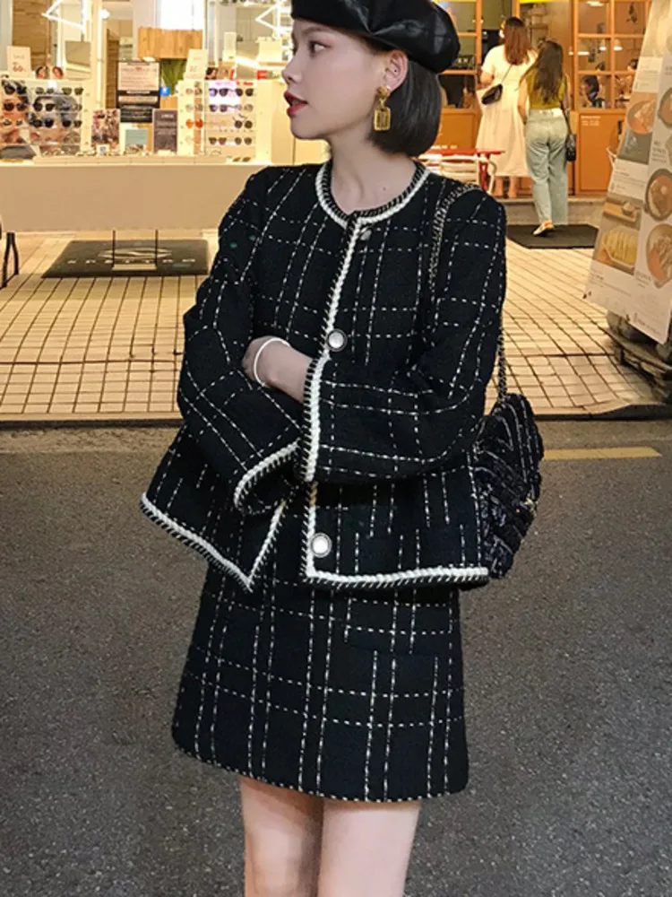 ジャケット・アウター tweed over jacket / mini skirt 369db35c-5be7-4cdf-ae6a-