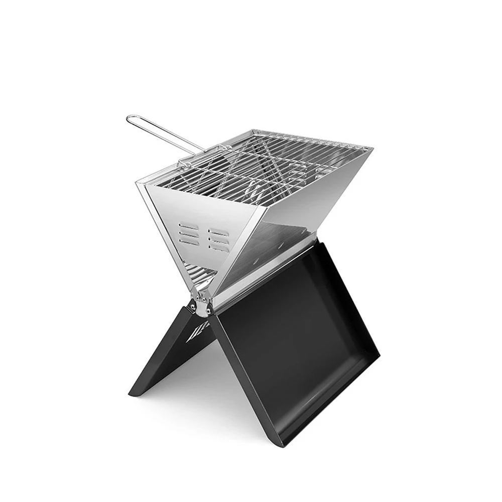 

Portable Folding BBQ Grill Heating Stoves Camping Barbecue Rack Net Firewood Stove Stainless Steel Outdoor Carry Balcony Grill