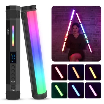 VIJIM Ulanzi 충전식 휴대용 RGB 라이트 튜브 스틱, 비디오 소프트 라이트, 2500-9000K LED 사진 스틱, LED 라이트 지팡이, VL110