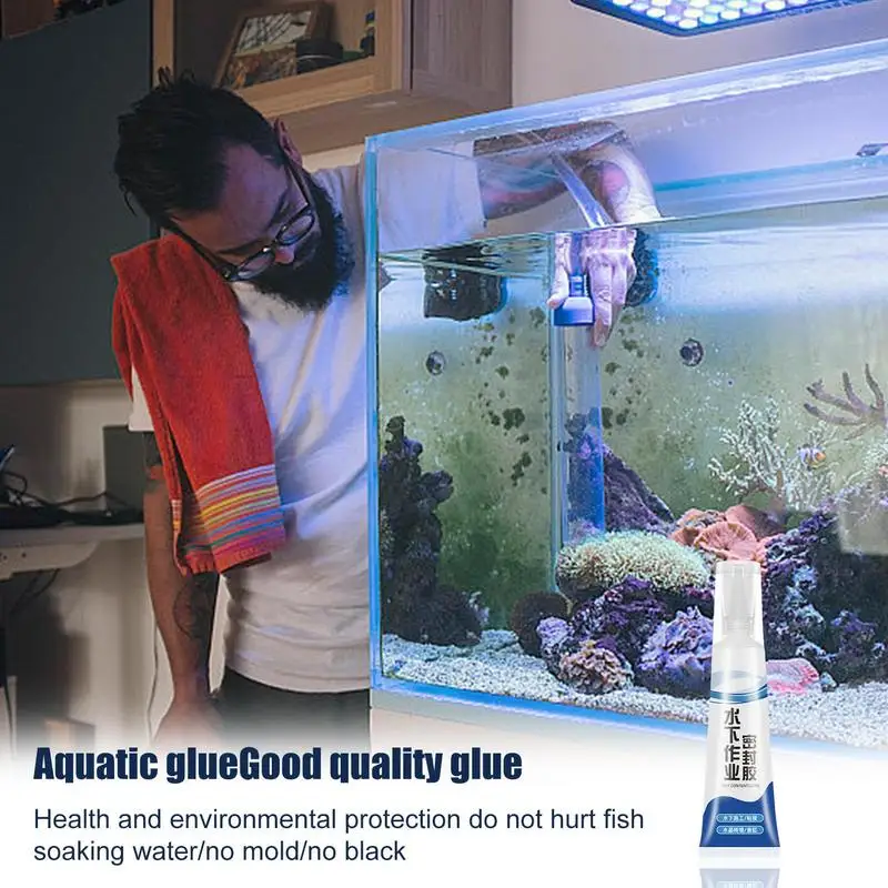 120ml Strong Adhesion Aquarium Sealer Clear Waterproof Aquarium Supplies Safe Sealant For Aquariums Fish Tank Glue