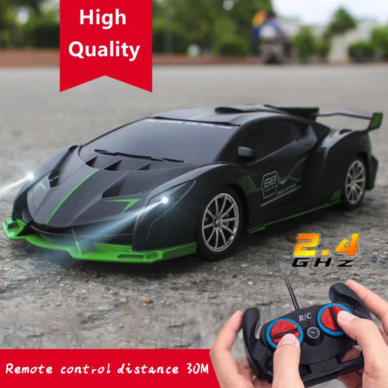 

New RC Car 1:16 4-Channels 2.4G Radio Remote Control Sports Cars With Led Light High-speed Drift Car Boys Toys For Childre