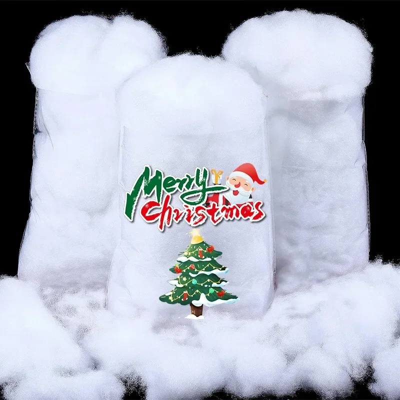 Christmas Fake Snow Artificial Snow Blanket Cotton Fluffy Lightweight Indoor Snow Christmas Tree Village Display Winter Decor