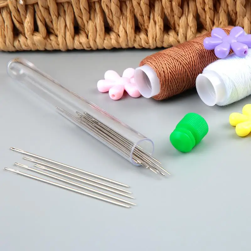 Large Eye Stitching Needles DIY Big Eye Hand Sewing Needles Cross Stitch Needle Embroidery Tools Home Sewing Tools Leather Pin