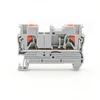 100Pcs PT 2.5 Spring Terminal Block 2.5mm DIN Rail Compact Electrical Wiring Secure Connection 6