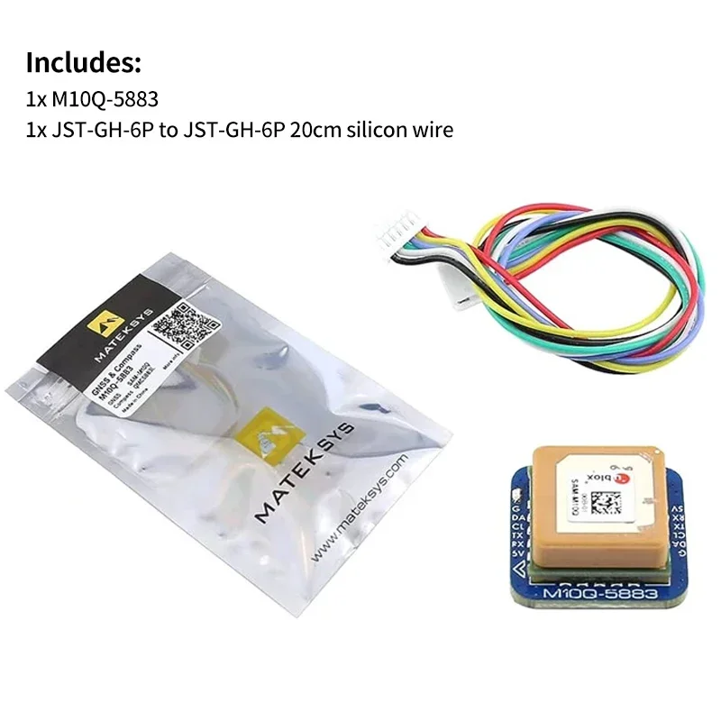 Module GPS GNSS M10Q-5883 avec boussole QMC5883L pour drone
