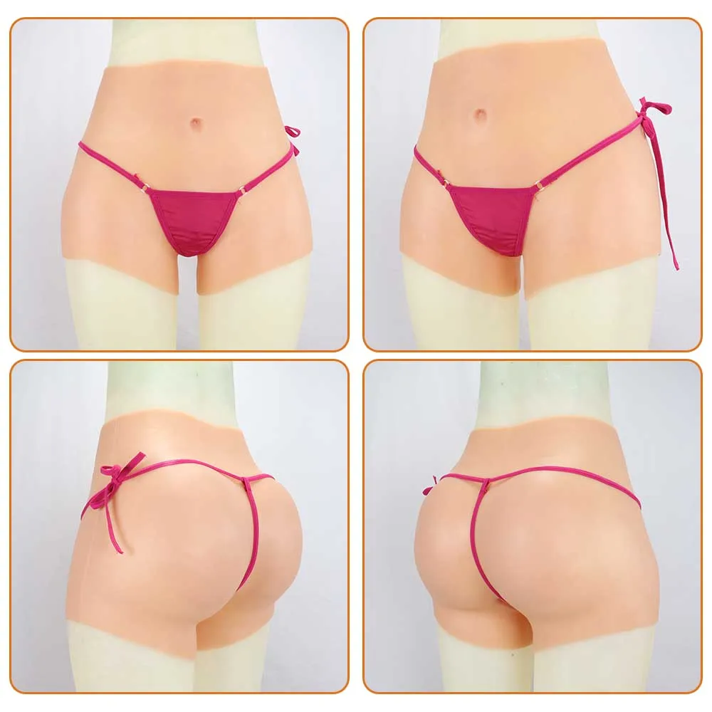 Realistic Silicone Fake Vagina Panties Sexy Fake Pussy Triangle Pants Hip  Enhancer For Drag Queen Transgender Shemale Crossdress - AliExpress