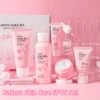 71841-61dc43.jpg 6pcs/Set Sakura Skin Care Sets Face Cream Serum Toner Facial Cleanser Sunscreen Eye Cream Face Skin Care Set Product Gift box