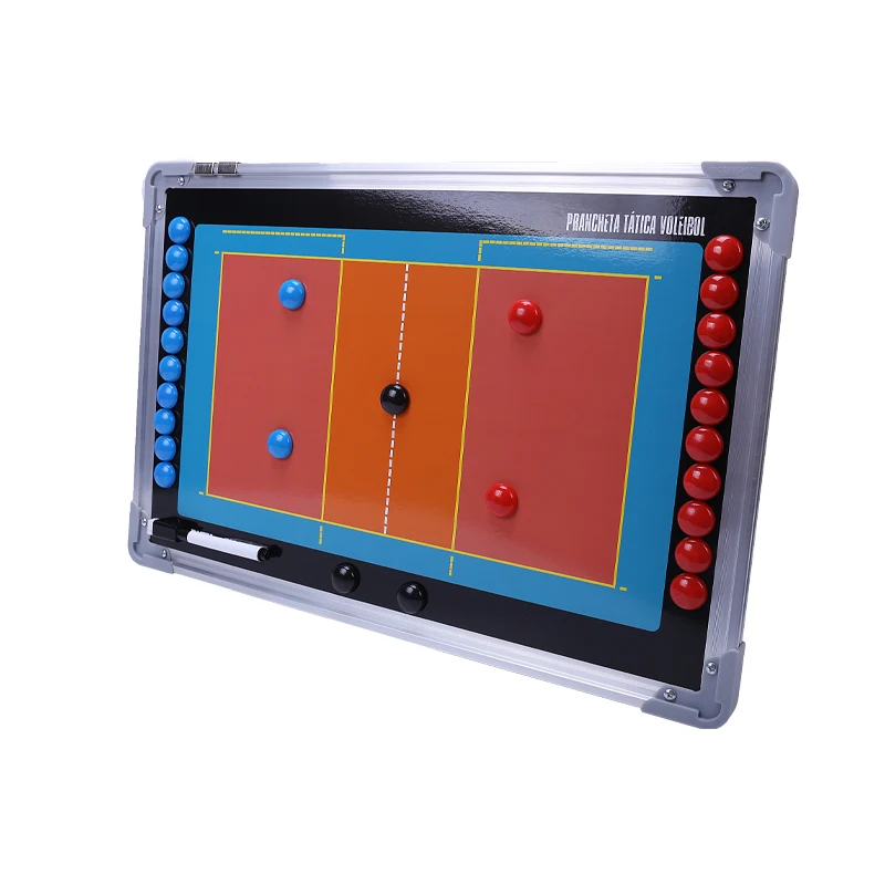 Volleyball Tactical Board Portable Volleyball Training Competition Coaching Clipboard Magnetic Writable Strategy Board