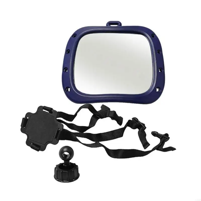 23GD 1 Set Rear Seats Baby Mirror with Adjustable Fixing Belt Buckle for Safe Driving