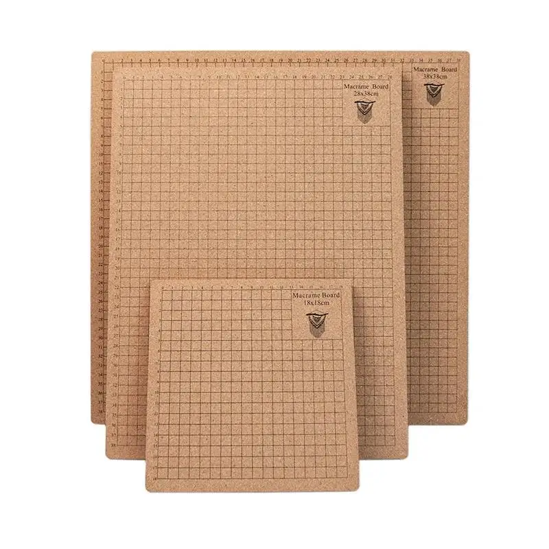 양면 Macrame 보드 그리드 코르크 8x8'',12x16'',16x16''팔찌 프로젝트 쥬얼리 만들기 손 뜨개질 작업 DIY 공예