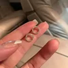 Delicate Small Circle Stud Earrings for Women Gold Color Crystal Minimalist Korean Party Summer Fashion Jewelry Accessories 2