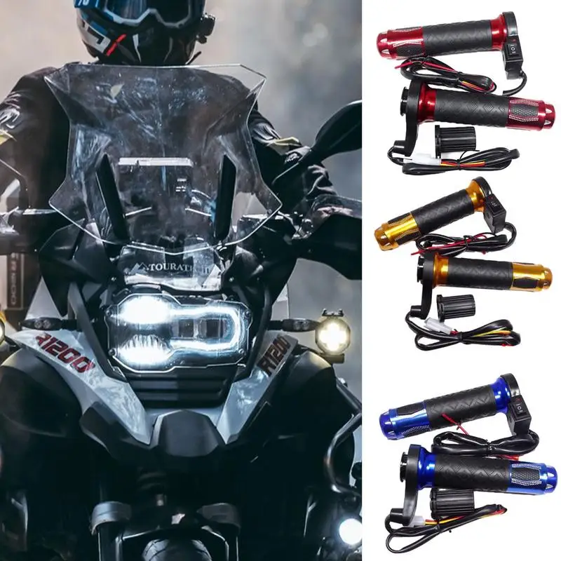 

Electric Heated Grip Non slip Grip Glove Motorcycle Handle Cover Universal Heat Shrinkable Grip Cover Sleeve Handlebar Covers