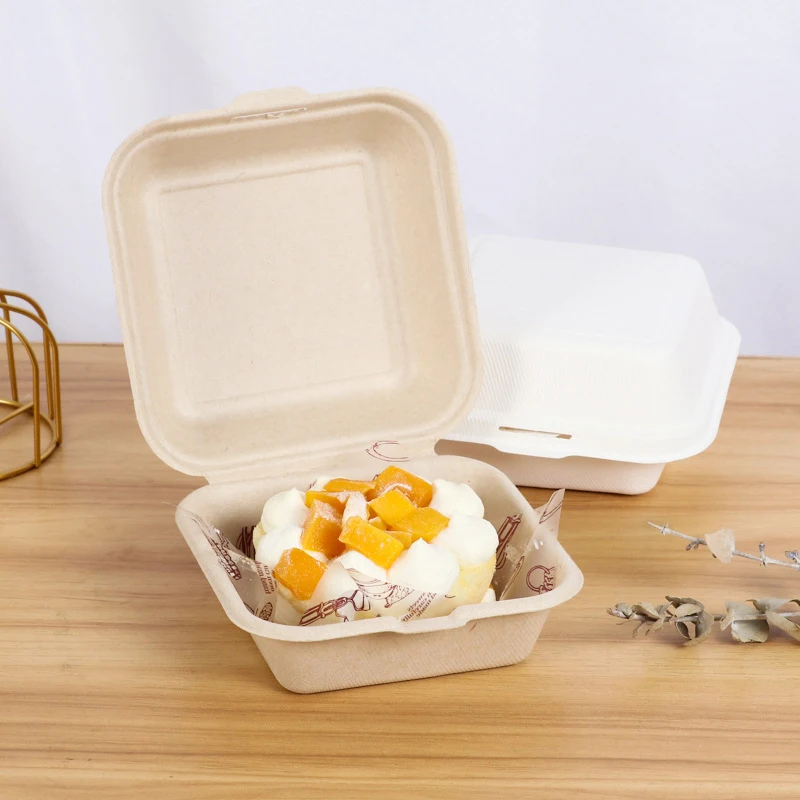 Disposable Containers 10/20pcs Bento Food Baking Dessert Cake Bowl Packaging Burger Snack Boxes Microwavable Home Lunchbox