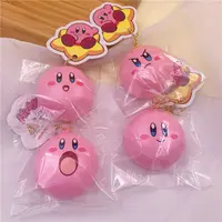 Kirby Star Decompression Soft PU Cartoon Simulation Bread Slow Rebound Squishy Pendant Cute Gift for Girlfriend 2