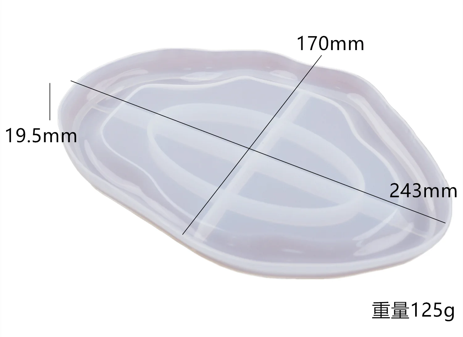 DIY Crystal Silicone Mold - Three-Layer Decorative Fruit and Tea Plate