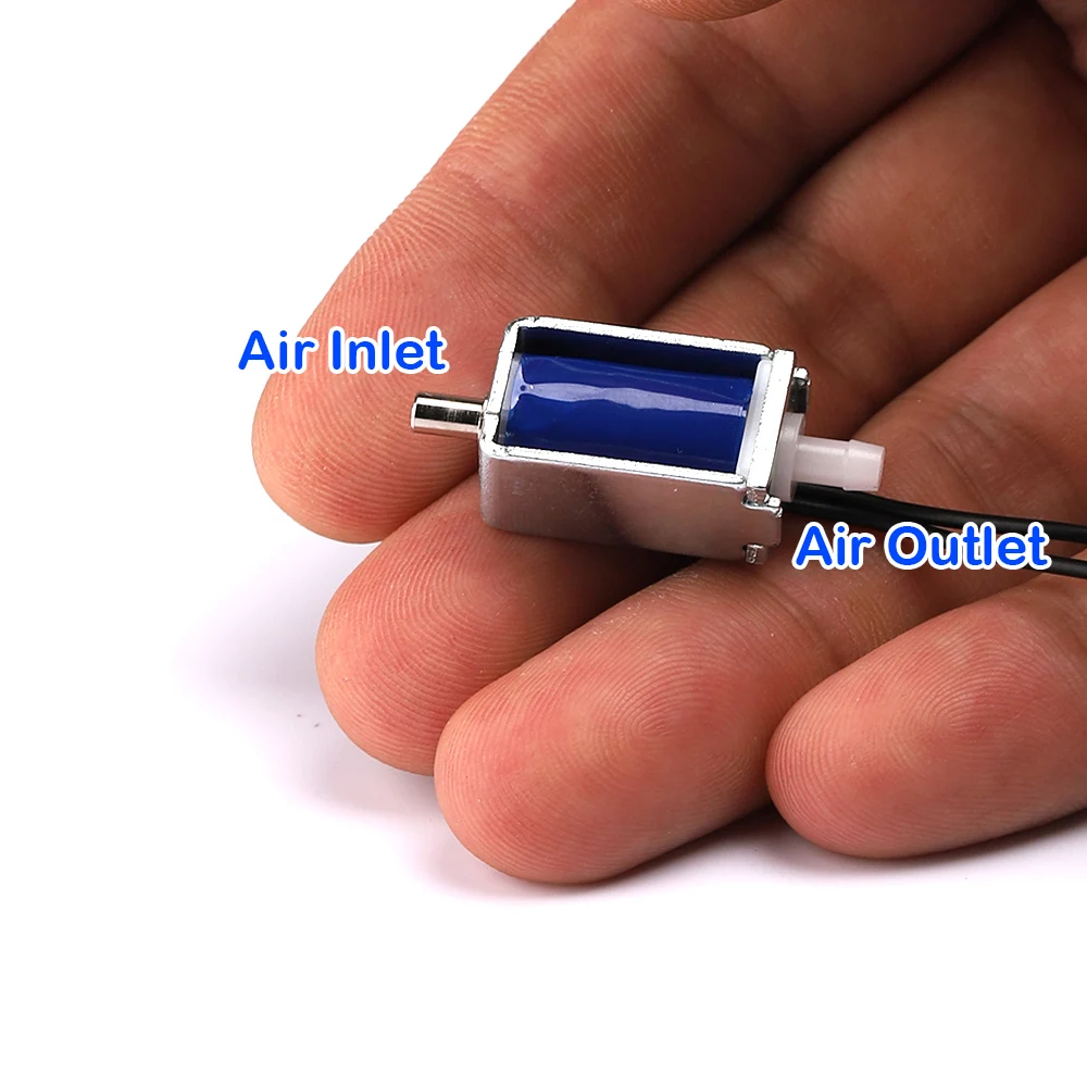 DC 5V Micro Electric Solenoid Valve N/C Normally Closed Air Release Valve 2-way Electric Control Valve Switch for Gas Valve