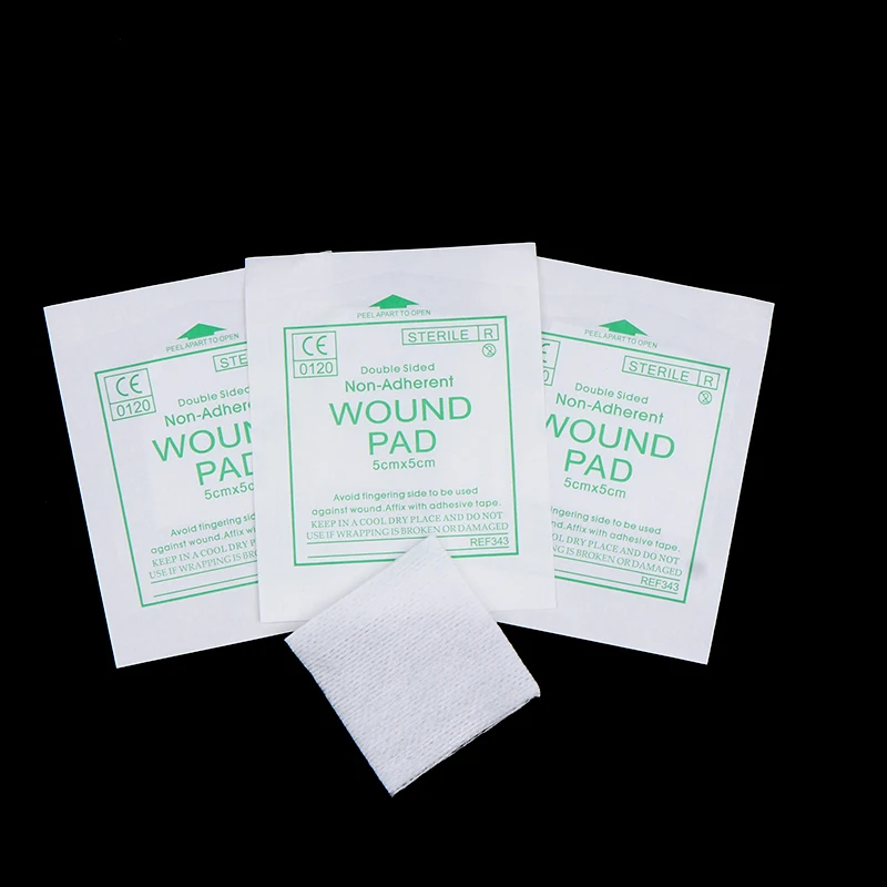 10Pcs Sterile Gauze Pads Combine Pad Trauma Pad Wound Dressing For Outdoor Camp Tactical First Aid Wound Hemostasis