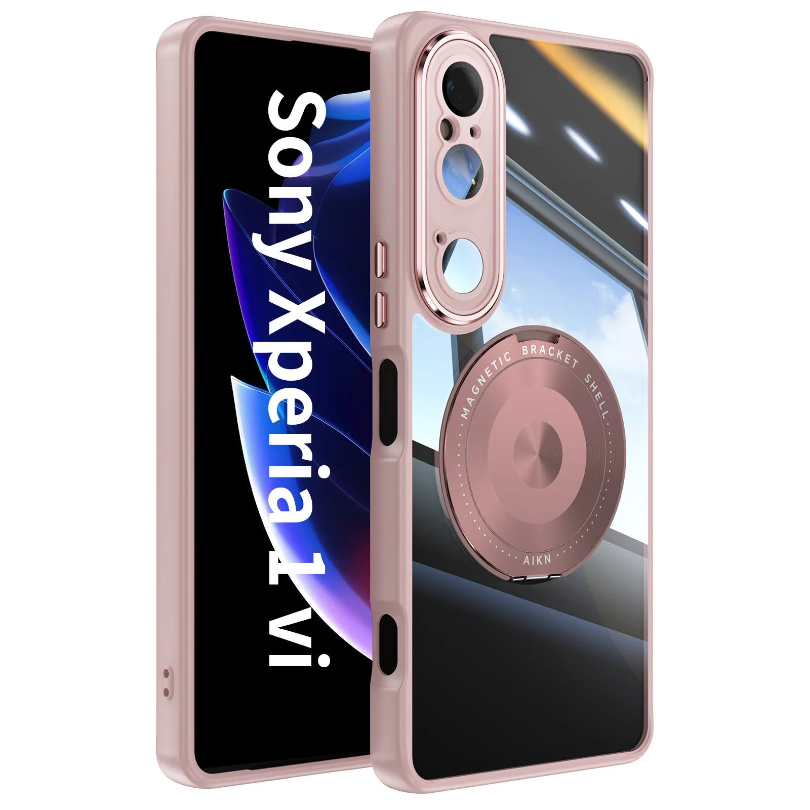 Sleek Magnetic Metal TPU Case with 360° Protection and Wireless Charging Compatibility