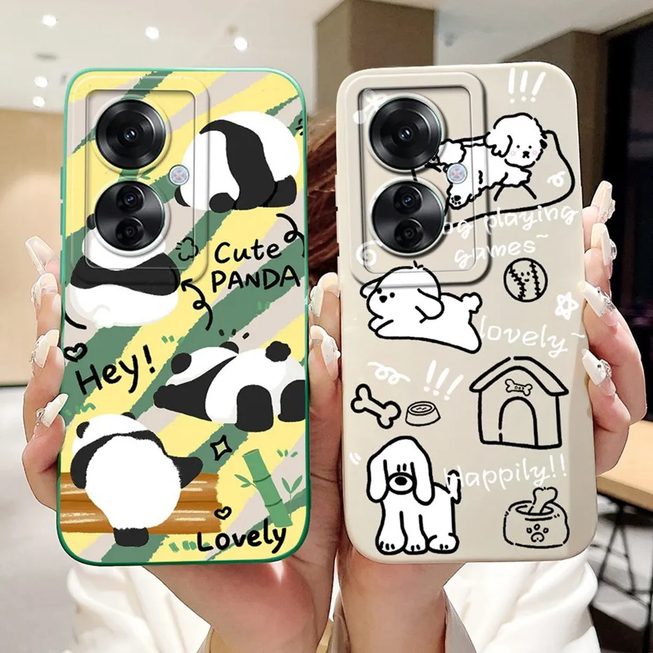 Stylish Painted Soft Silicone Back Cover - Lens Protective Case