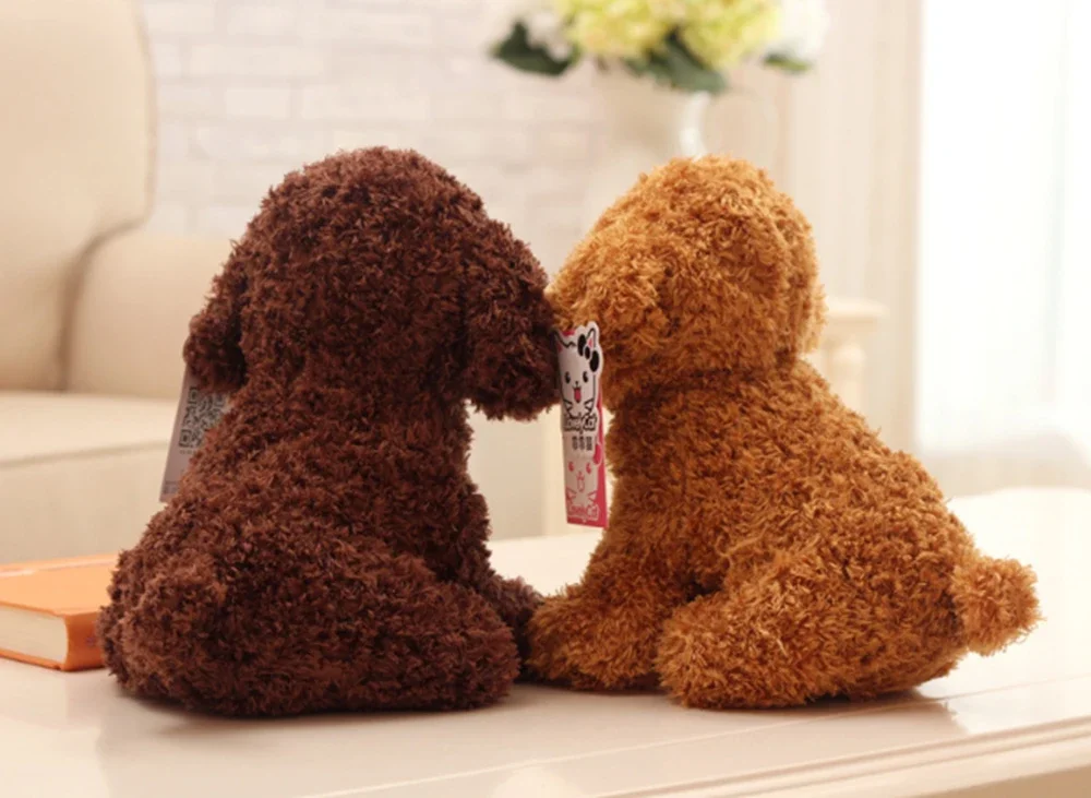 Süßes Teddy Plüschhund Spielzeug Mit Locken Als Kindergeschenk_voghion.com