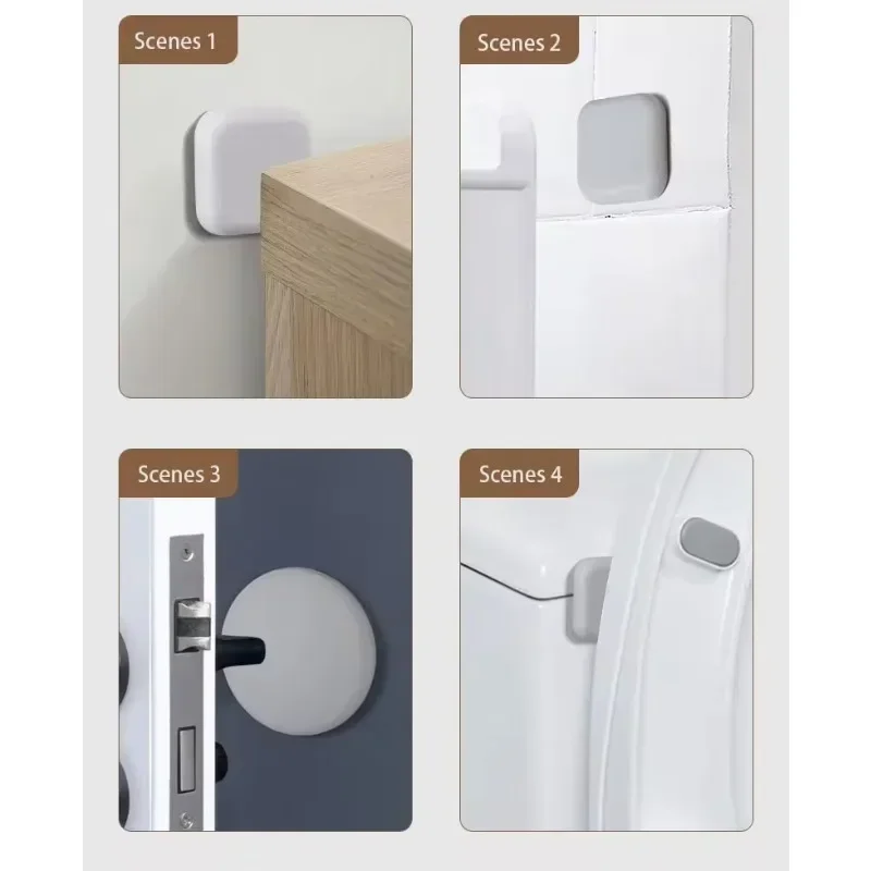 Door Stopper Silicone Self-adhesive Mute Protective Pad Rubber Hardware Home Decoration Wall Pad door stopper silicone door stopper door stopper bumpers