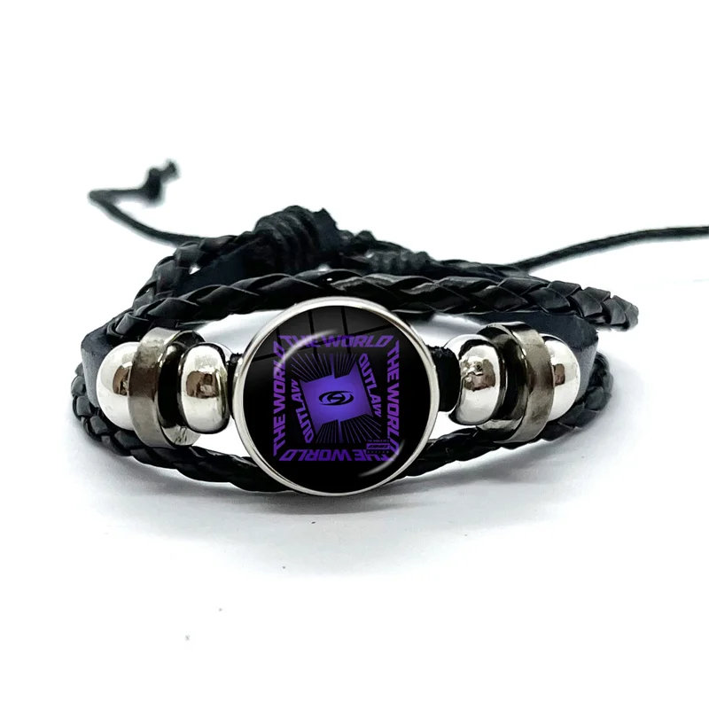 KPOP ATEEZ THE WORLD EP.2 OUTLAW HONGJOONG JONGHO  Bracelets Art Multilayer Braided Bracelets Bangles Handmade Jewelry Gifts 2