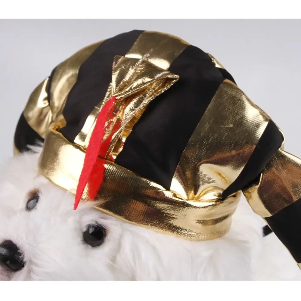 Comfortable With Tie Pet Pharaoh Hat Set Pet Dress Up Adjustable Pet Cosplay Costume Cat Dog With Tie Horn Cap Cat&Dog S8abd98dbd2de4560a649789e4f89d5cc9