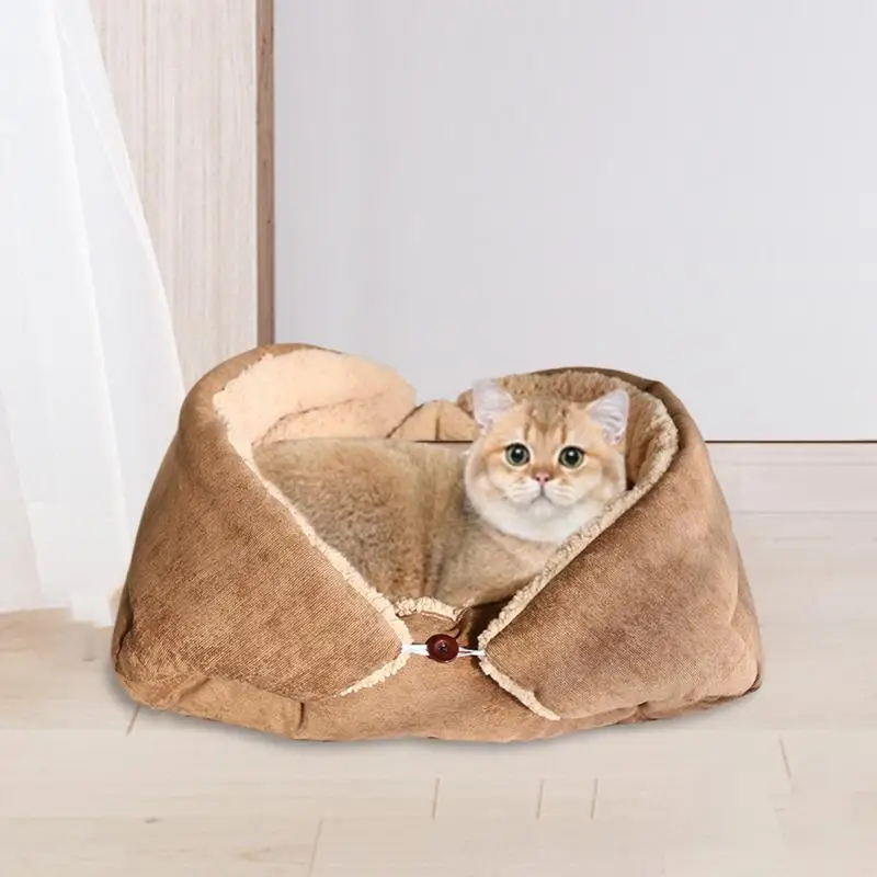 Soft Foldable Cat Bed Cushion for Winter Comfort
