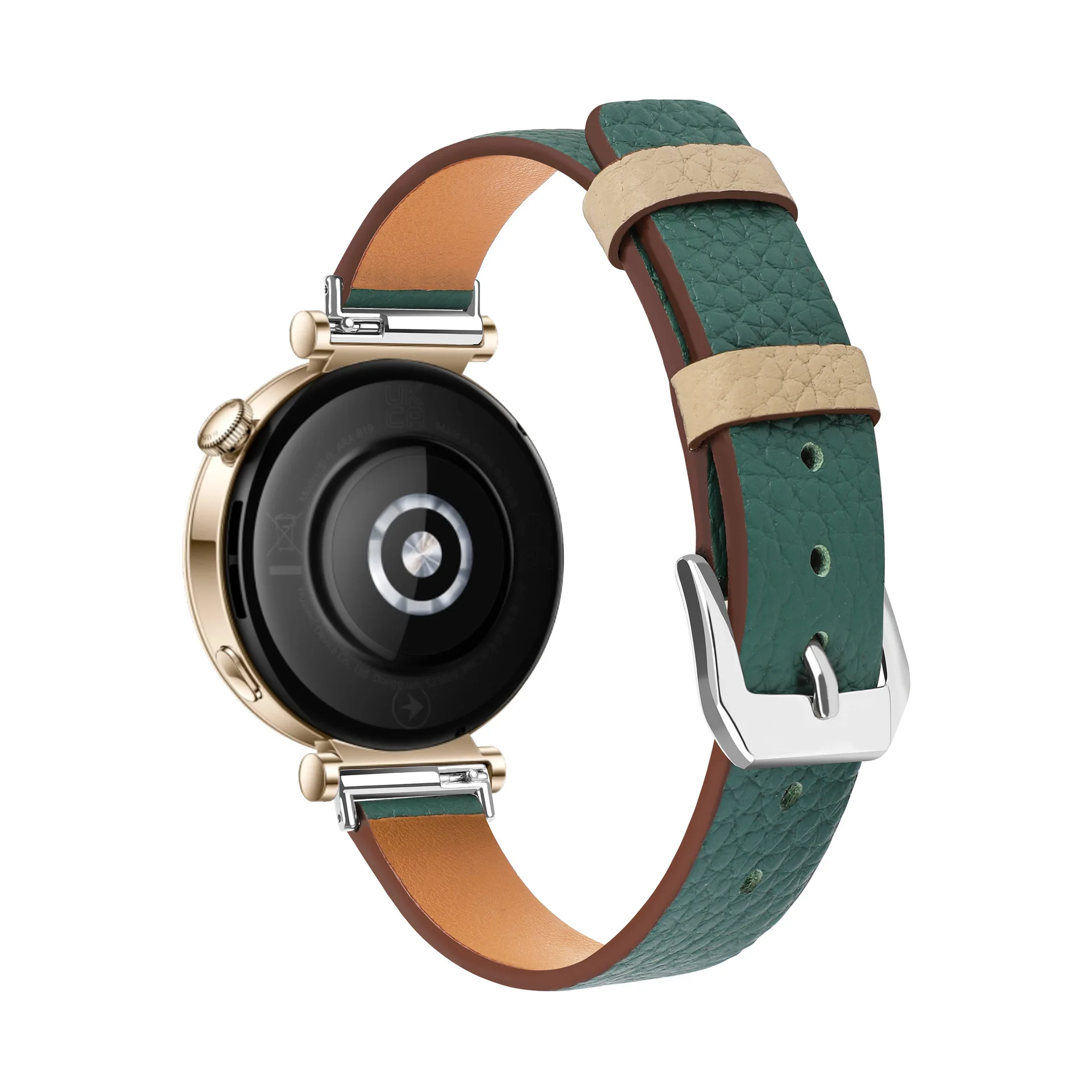Premium 18mm Genuine Leather Watch Strap - Elegant Replacement Band