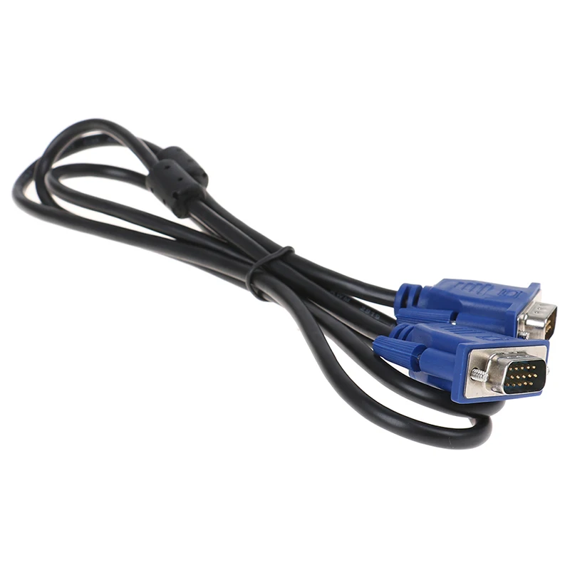 1pcs 1.5M Computer Monitor VGA To VGA Cable With HDB15 Male To HDB15 Male Connector For PC TV Adapter Converter
