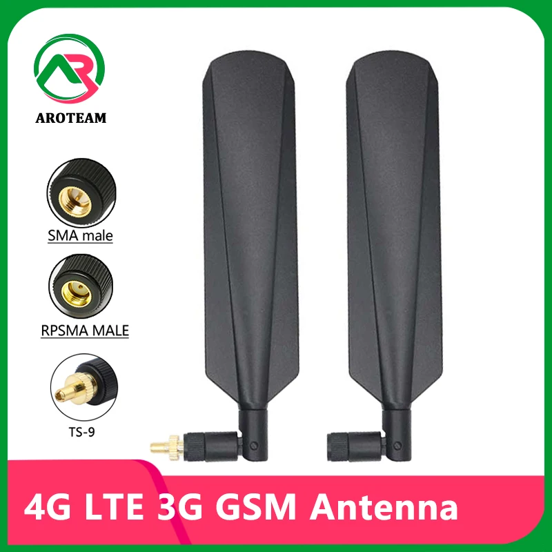 

4G LTE Router Antenna High Gain 16dBi 698-2700MHz TS9 SMA Male for Wireless Network Card Wifi Router High Signal Sensitivity
