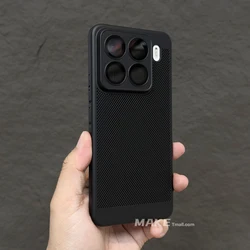 Sleek Fashion Cooling Hard Back Cover Case for Xiaomi 14 (Black)