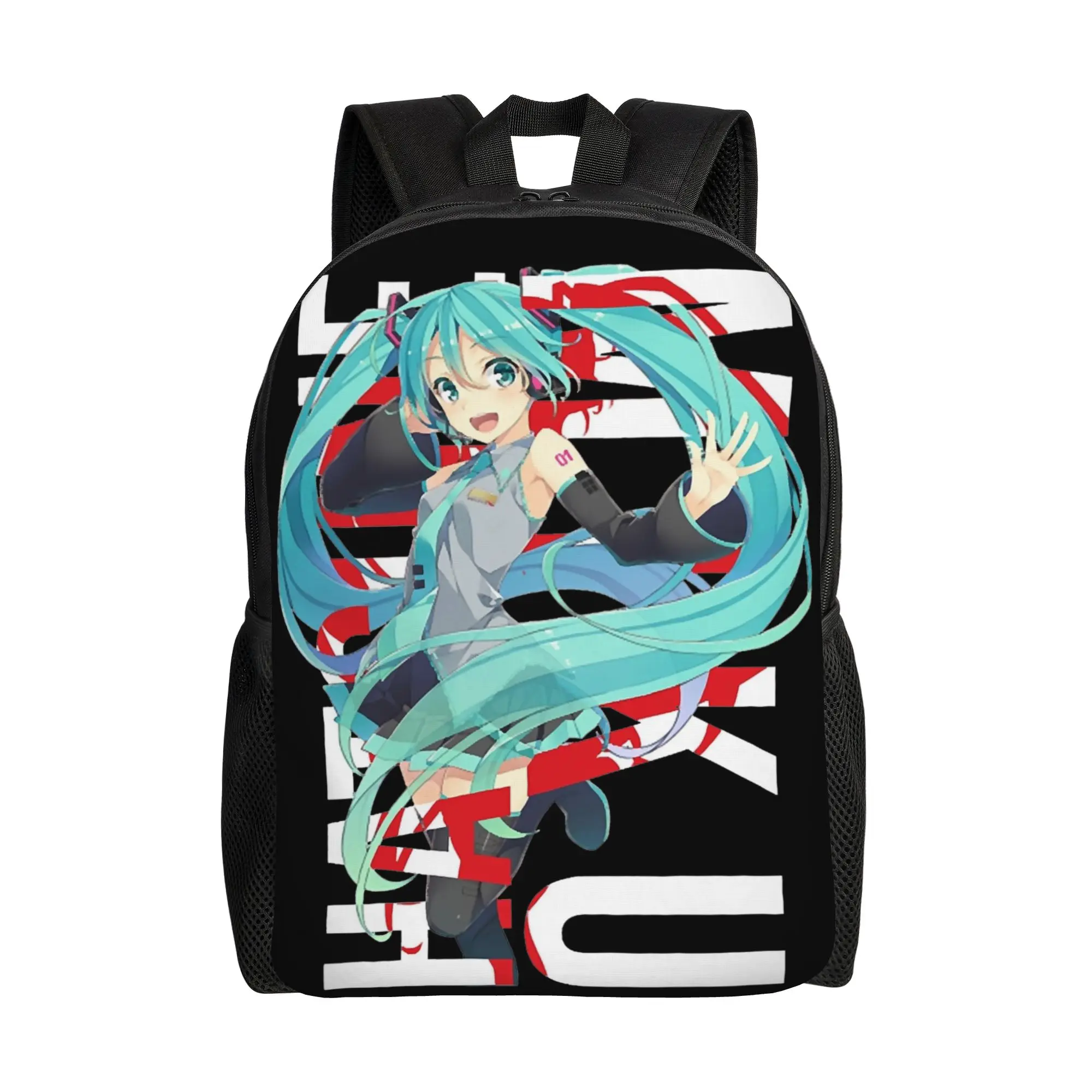 Stylish Unisex Hatsune Miku Backpack - Fashionable and Durable Daypack