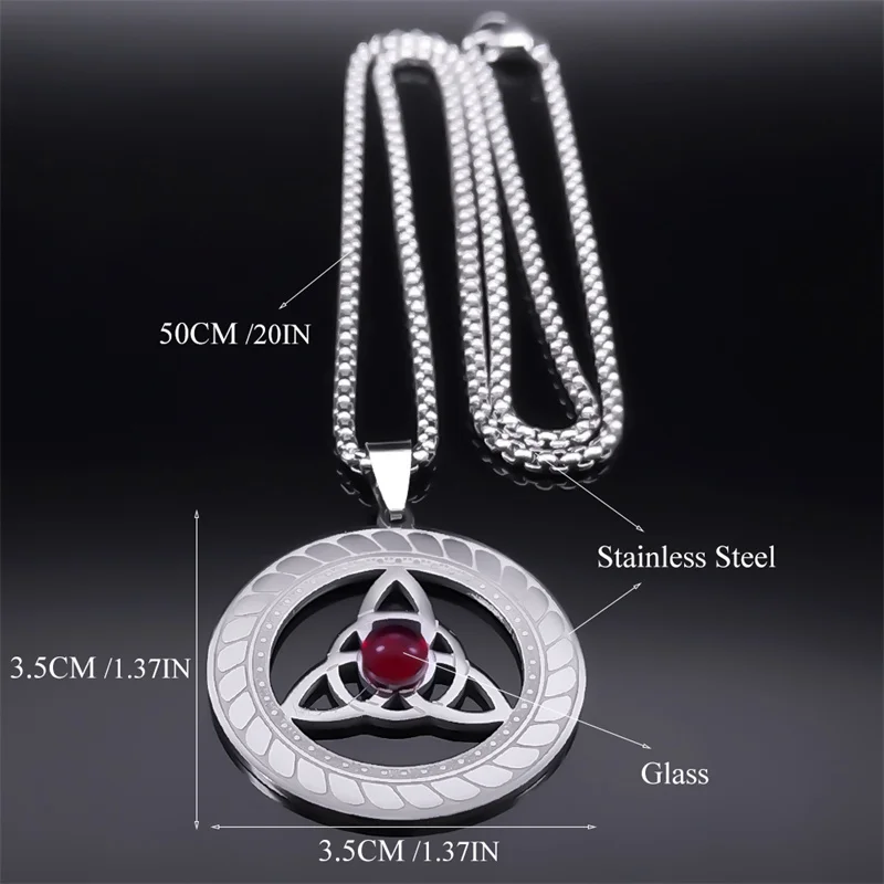 Collana Donna Con Ciondolo Cuore Celtico Trinità – Gioiello Simbolico In Metallo, Idea Regalo