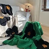 Korean Sunflower Knitted Blanket, Class A, Half-side, Velvet, Soft, Comfortable, Sofa, Office, Nap, Autumn and Winter 5
