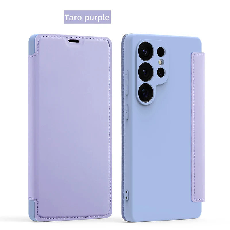 Ultimate 360° Liquid Silicone Flip Phone Case with Wallet and Stand