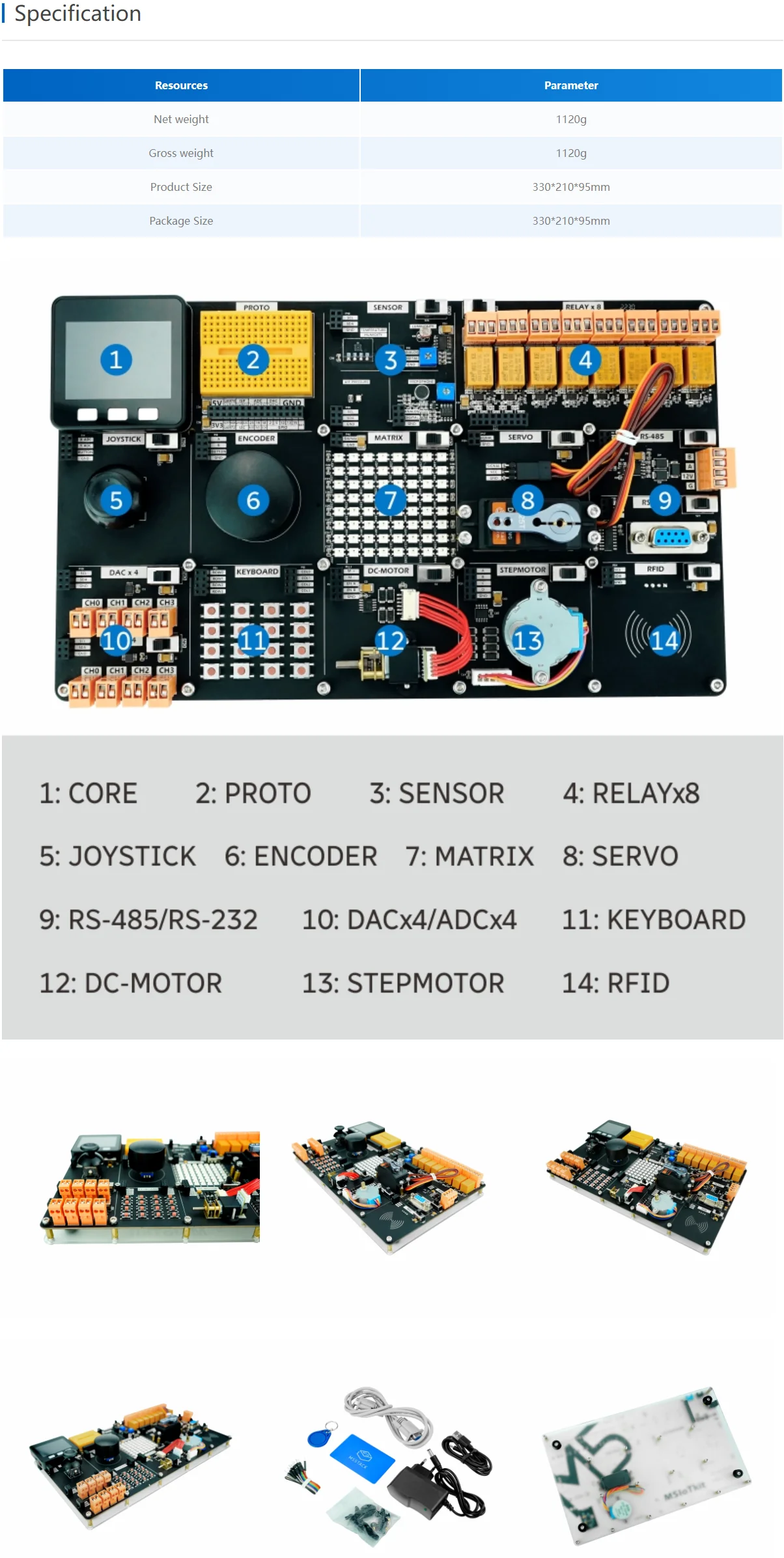 Official Universal IOT Experiment Kit for ESP32(SHT30)
