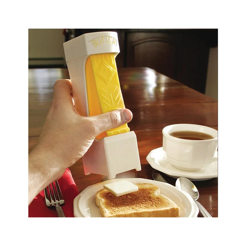 Premium Stainless Steel Butter and Cheese Slicer - Home Kitchen Gadget and Butter Dispenser