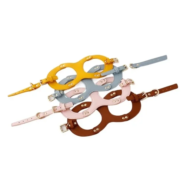 New Luxury Leather Pet Chest Strap Set Dog Leash Walking Cat Rope Medium and Small Dog Pet Supplies Puppy Accessories 3