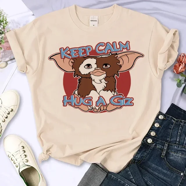 Camiseta Gremlins para mujer ropa de calle de Anime camiseta cómica ropa de diseñador para mujer ropa estética 2