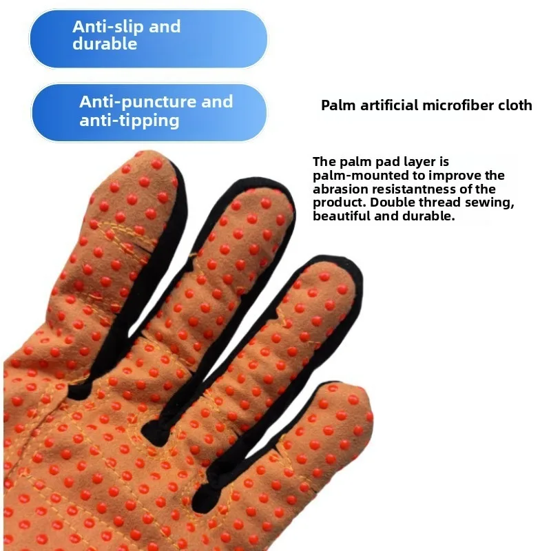 Mechanical Gloves CE Certified Anti-Stab Anti-Collision Cut-Resistant Fire Rescue Mining TPR Shock Absorption Gloves